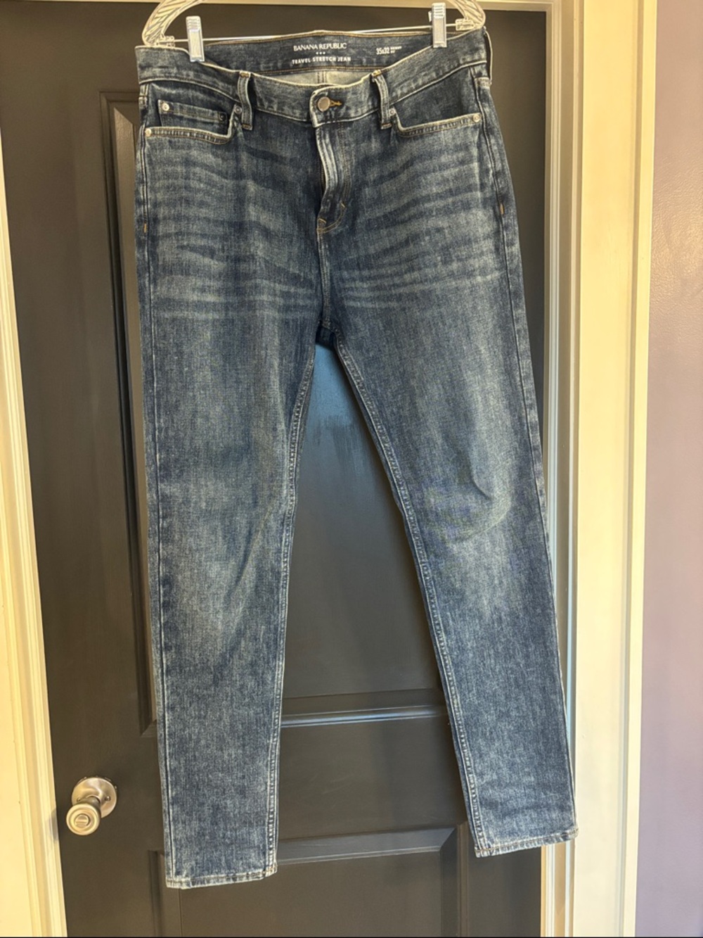 Banana Republic Men’s Slim Dark Wash Blue Jeans